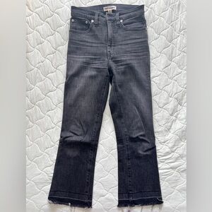 Dark Gray Women's Cropped Jeans
